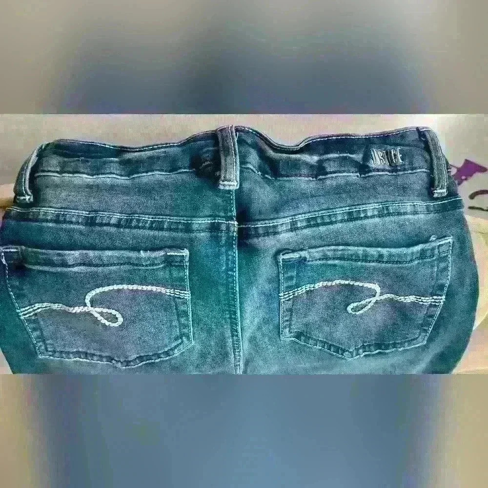 Justice Jean leggind size 16. Stretchy. Like new - Picture 3 of 9